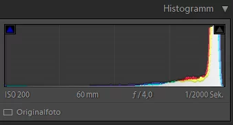 high key fotografie histogramm