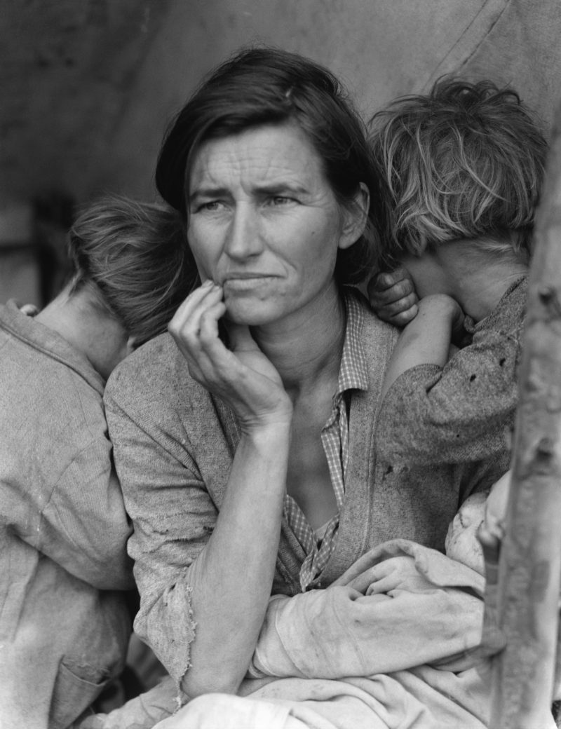 Flüchtlingsmutter von Dorothea Lange