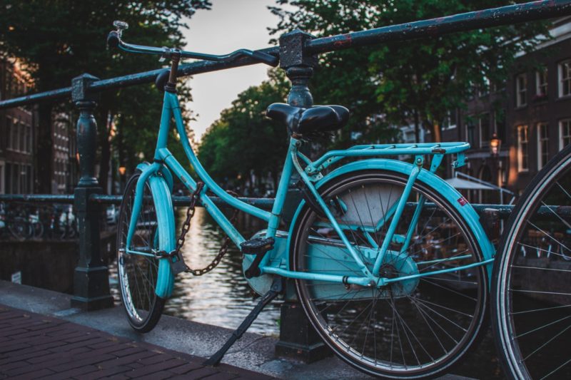 Foto Ideen blaues Fahrrad