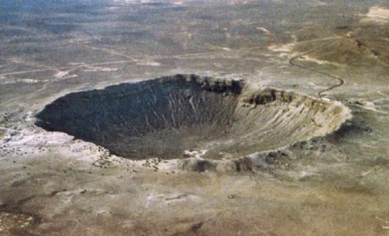 Sternschnuppen Meteor Krater