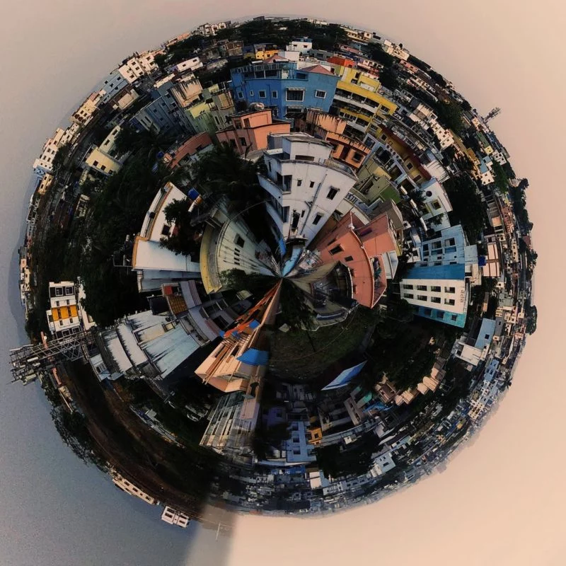kreative fotoideen globus panorama