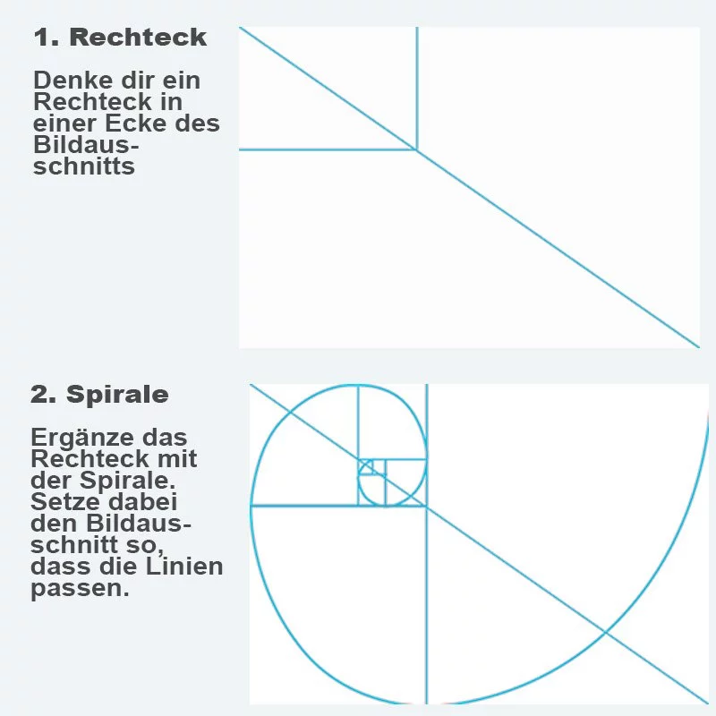 Fibonacci Spirale anwenden