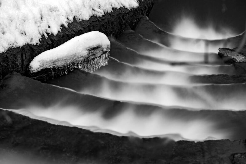 Landschaftsfoto Wasser Eis