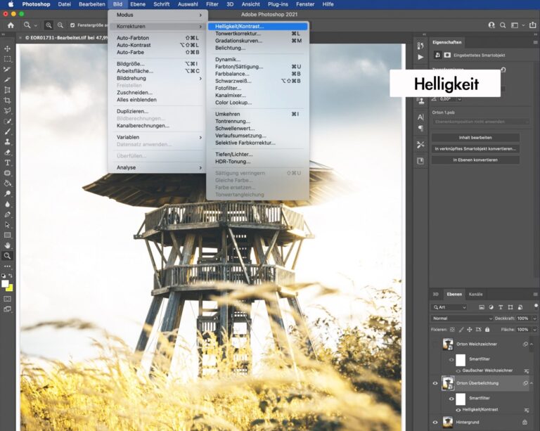 Photoshop Helligkeit Nur Auf Eine Ebene Anwenden Der Orton Effekt ᐅ Erklärung und Umsetzung in Photoshop