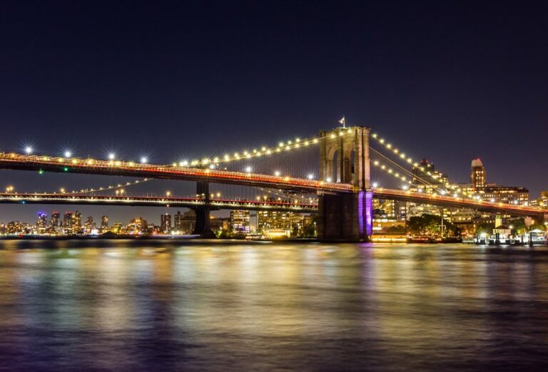 Nachtfotografie Brooklyn Bridge