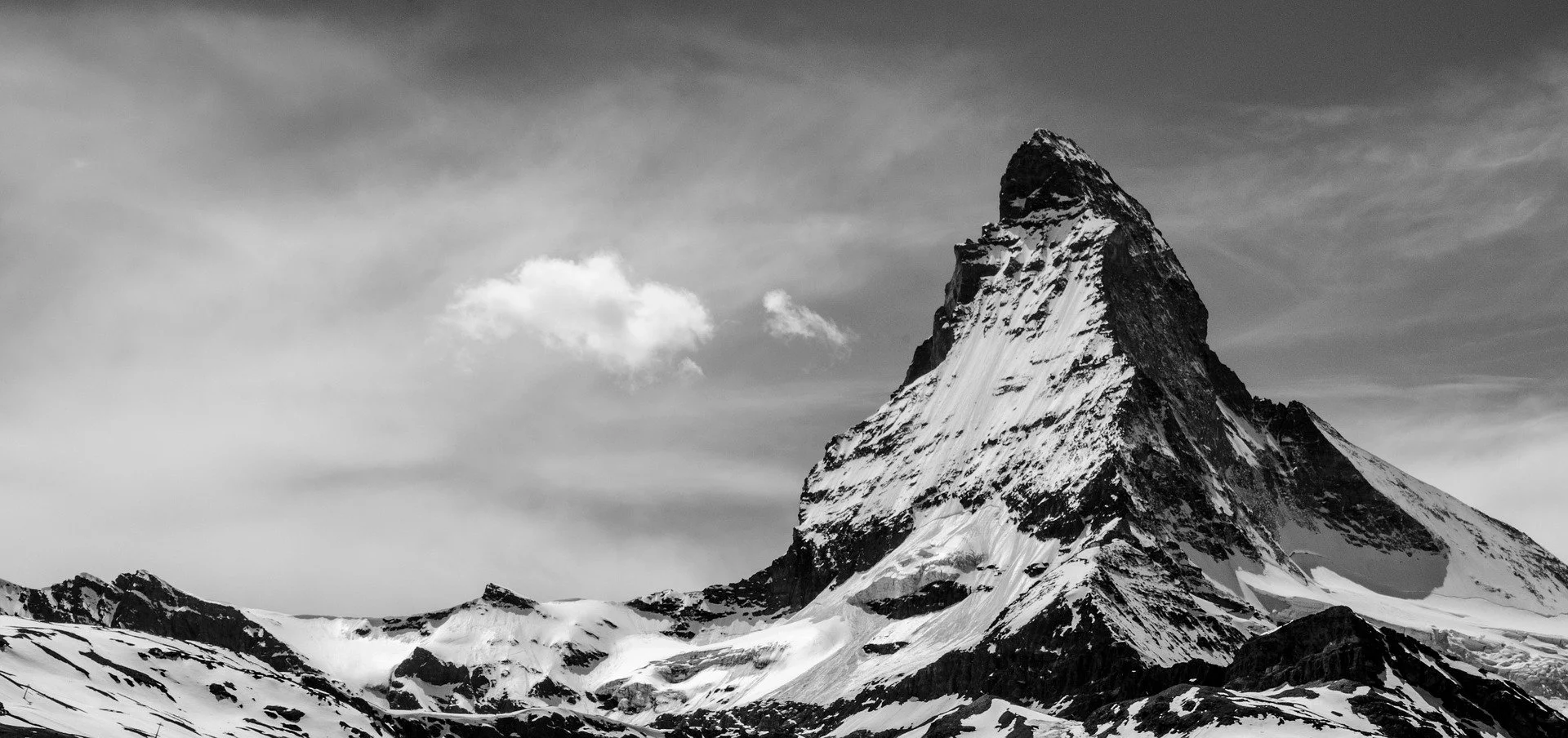 Matterhorn schwarzweiß