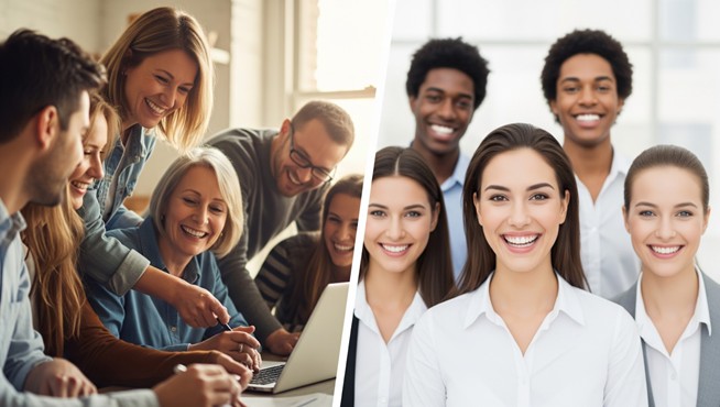 Echte Fotos vs Stockfotografie auf Website