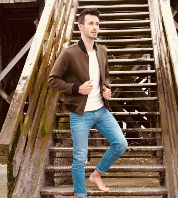 Model Sedcard von Jerome P männliches New Face Fotomodel Deutschland